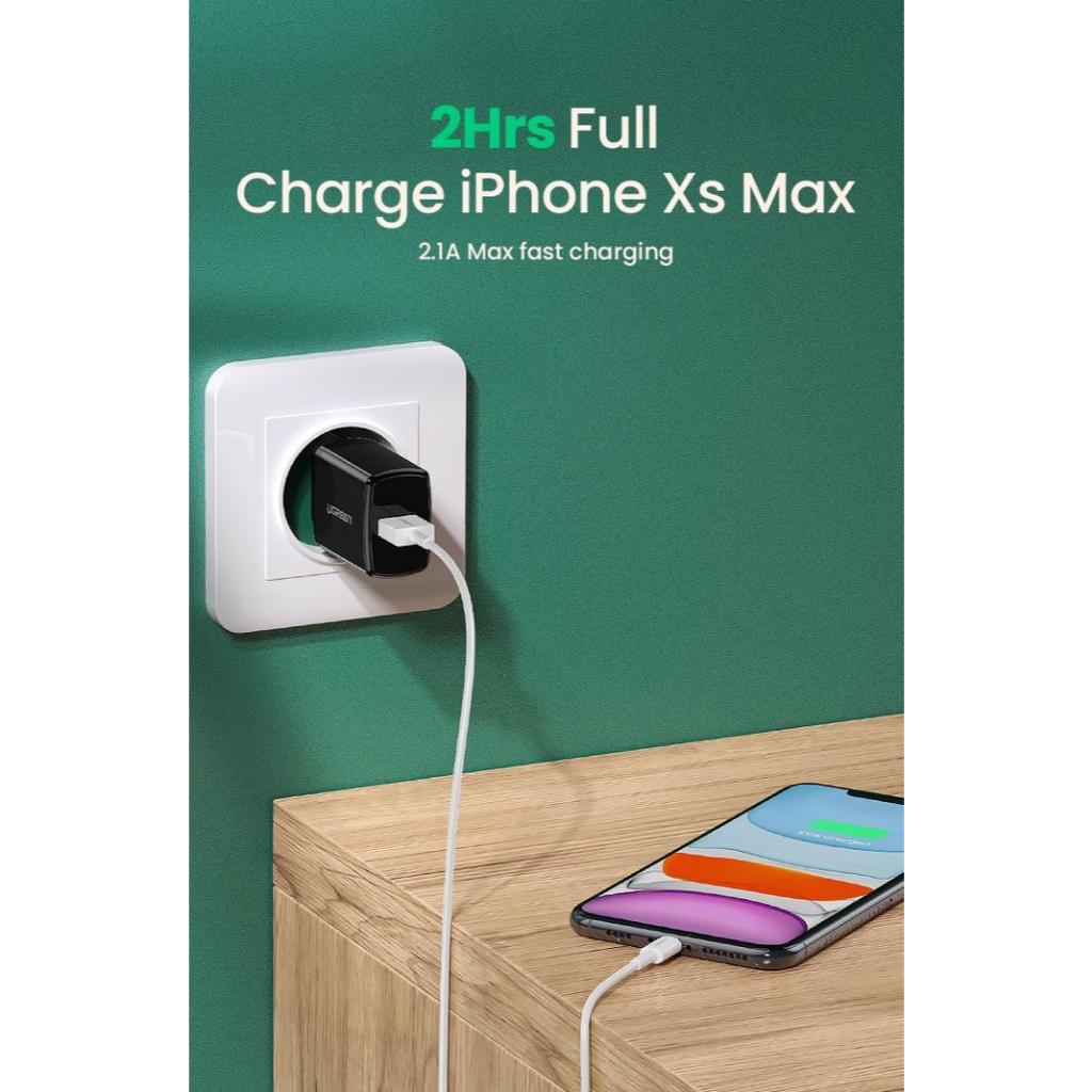 UGreen Kepala Charger Quick Charge ED011 - USB A Fast Charging QC 3.0 10W - Image 2