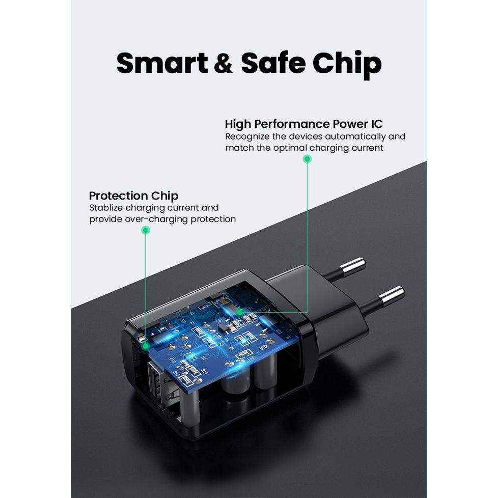 UGreen Kepala Charger Quick Charge ED011 - USB A Fast Charging QC 3.0 10W - Image 5