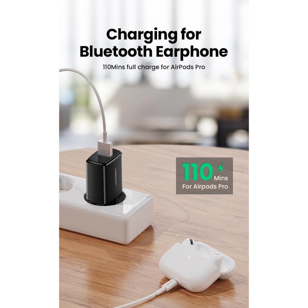 UGreen Kepala Charger Quick Charge ED011 - USB A Fast Charging QC 3.0 10W - Image 6