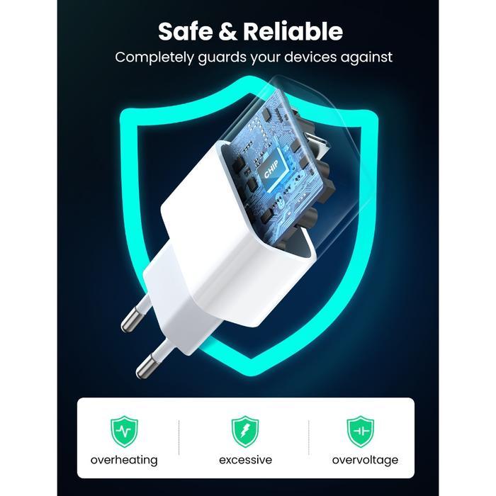 UGreen Kepala Charger Set Lightning 50698 MFI PD20 - Type C to Lightning 20W - Image 4