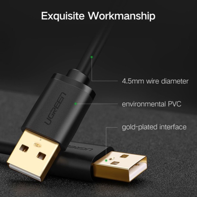 UGreen US128 Extension Cable USB A 3.0 Male To Male - Image 2