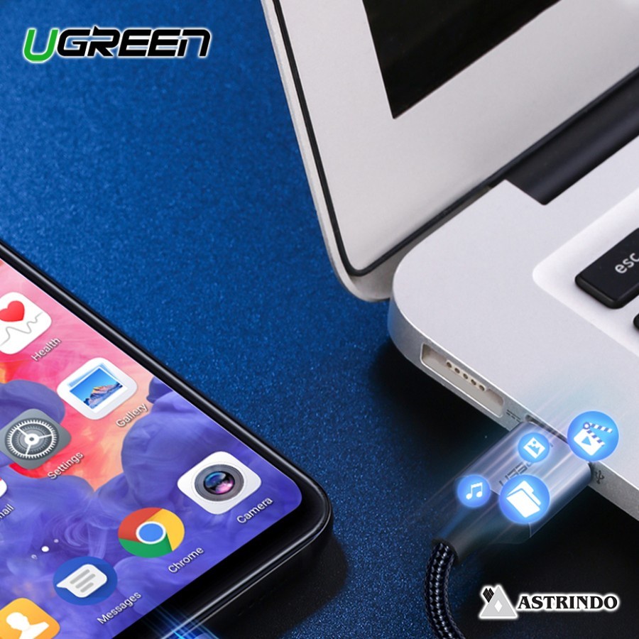 UGreen US288 Cable USB A To USB C Nylon Braided - Quick Charging 3.0 - Image 3