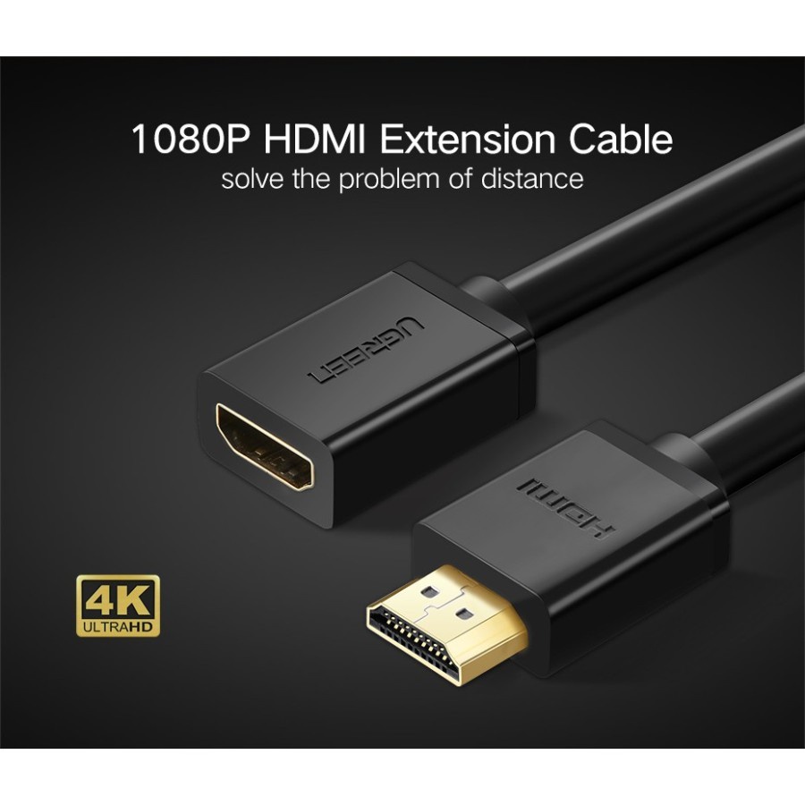 UGreen HD107 Extension Cable HDMI 2.0 Male To Female - Image 2