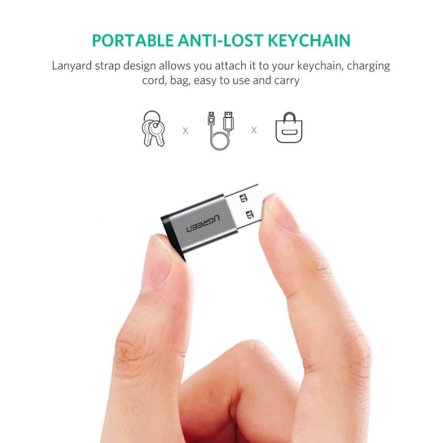 UGreen US276 Adapter USB A 3.0 To USB C Converter - Image 2