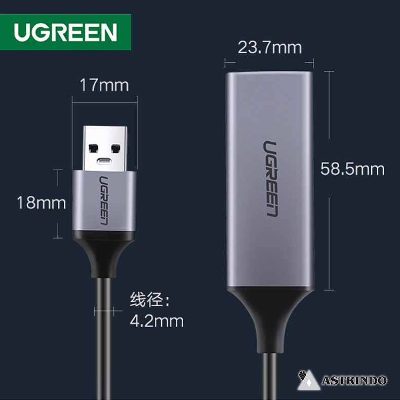 UGreen CM209 Network Adapter USB 3.0 To Gigabit Ethernet RJ45 - Image 2