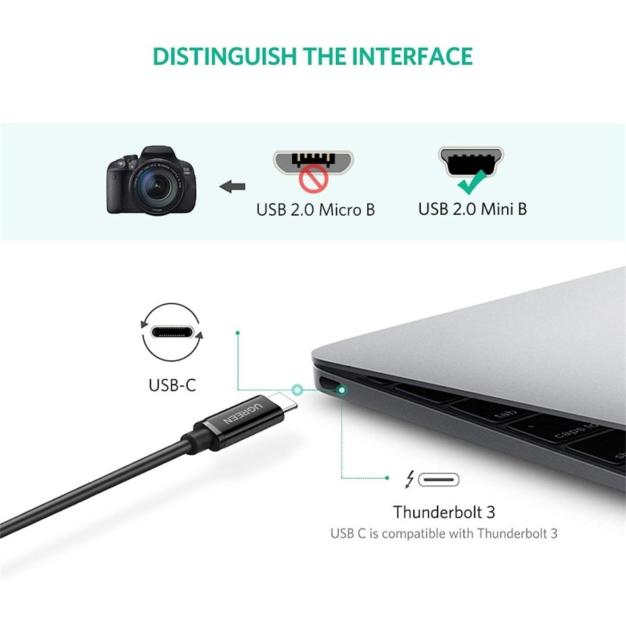 UGreen 50445 Cable USB-C To Mini USB 1M - Image 5