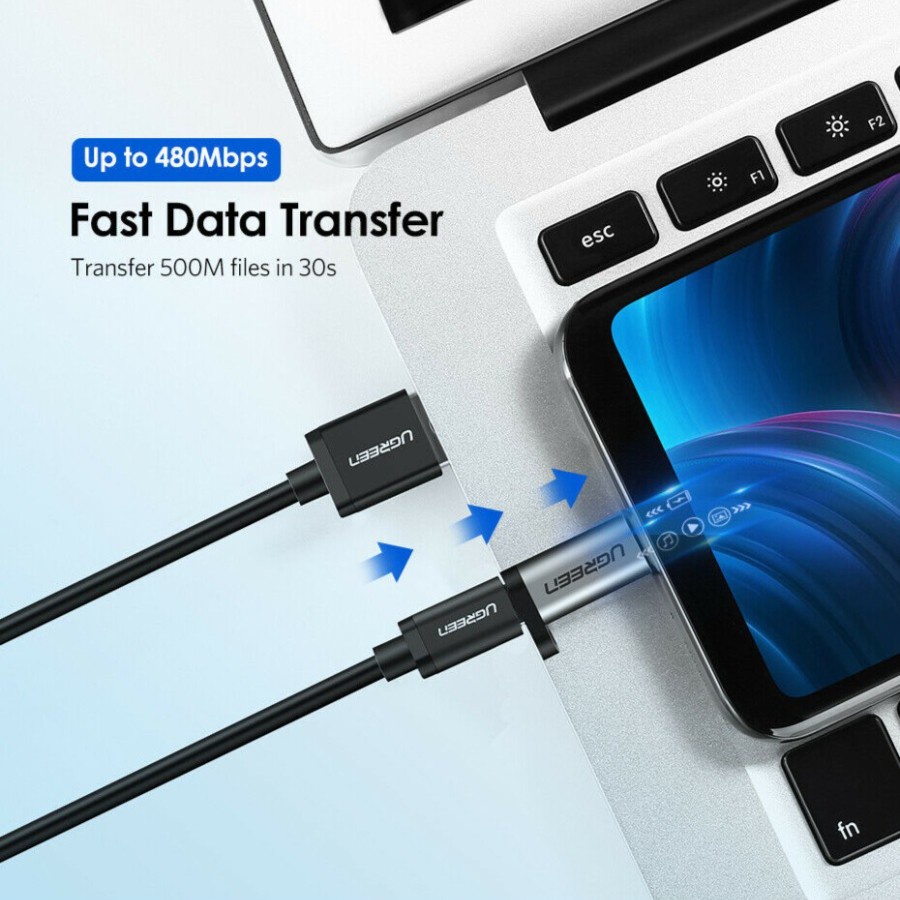 UGreen US282 Adapter Micro USB To USB C Converter - Image 2