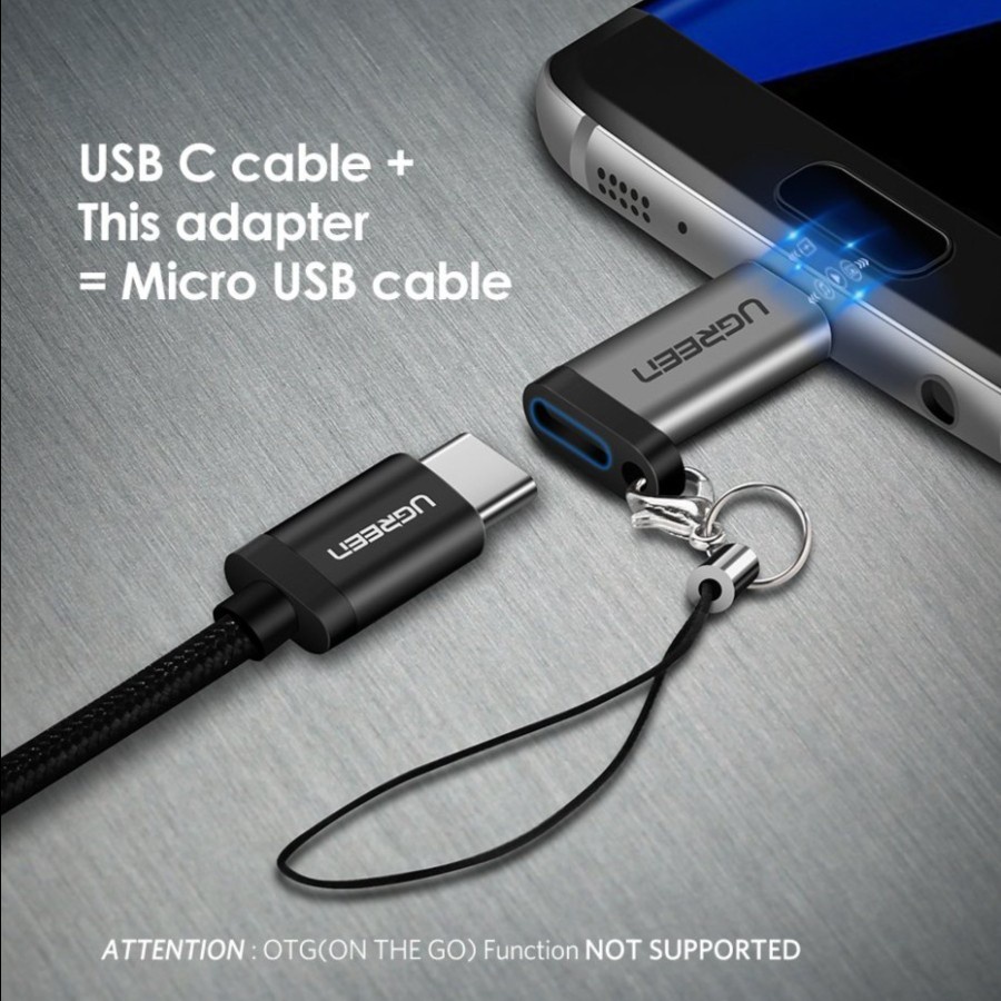 UGreen US282 Adapter Micro USB To USB C Converter - Image 4