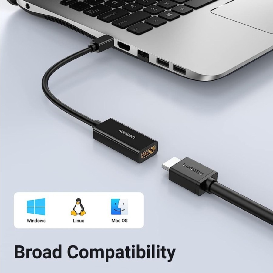 UGreen 40360 Mini DisplayPort to HDMI Adapter Thunderbolt 2.0 4K - Image 5