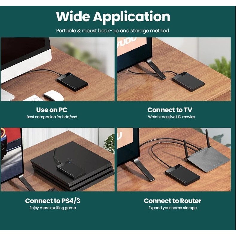 UGREEN External Hardisk SSD Portable 30847 2.5 USB 3.0 Enclosure - Image 3