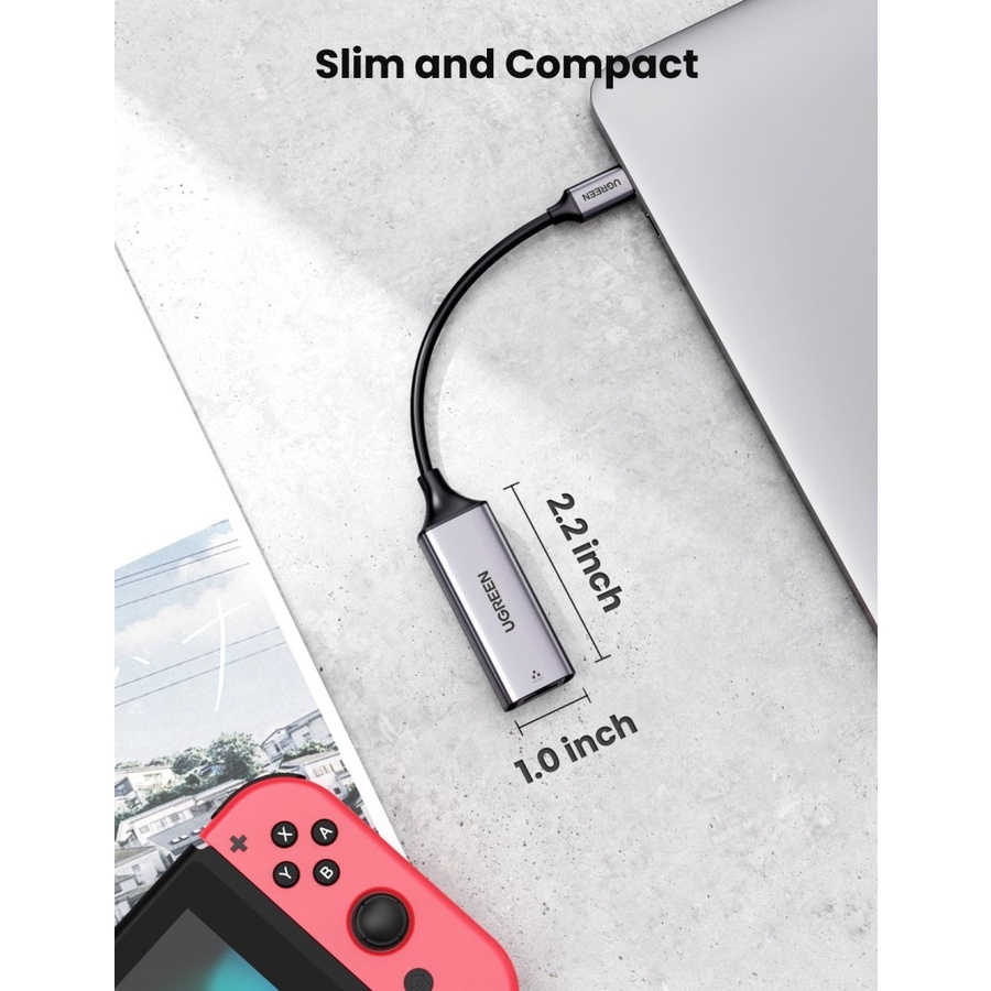 UGreen CM199 Network Adapter USB C 3.1 To Gigabit Ethernet RJ45 - Image 3