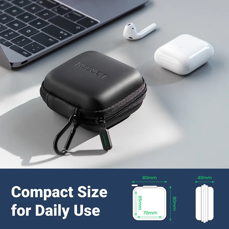 UGREEN EARPHONE POUCH BLACK 40816 - Image 3