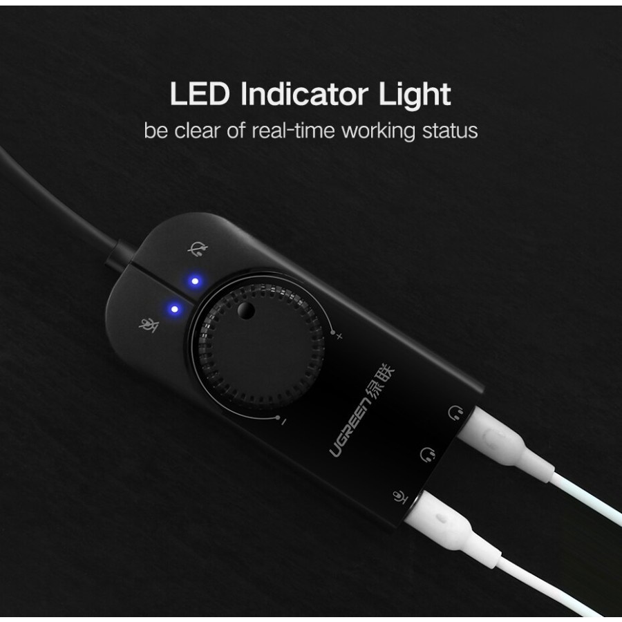 UGreen CM129 USB External Sound Card Audio/ Stereo Adapter - Image 3