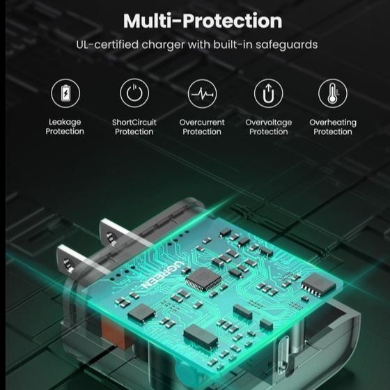 UGreen Kepala Charger Power Delivery CD137 - Fast Charging Type-C 20W - Image 4