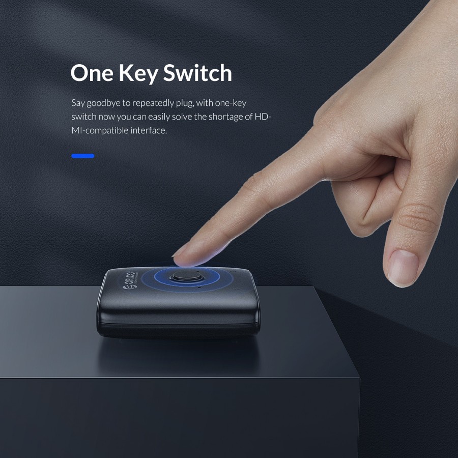 Orico HS2-A1-BK-E HDMI Bi-directional Splitter or Switcher 4K 60Hz - Image 2