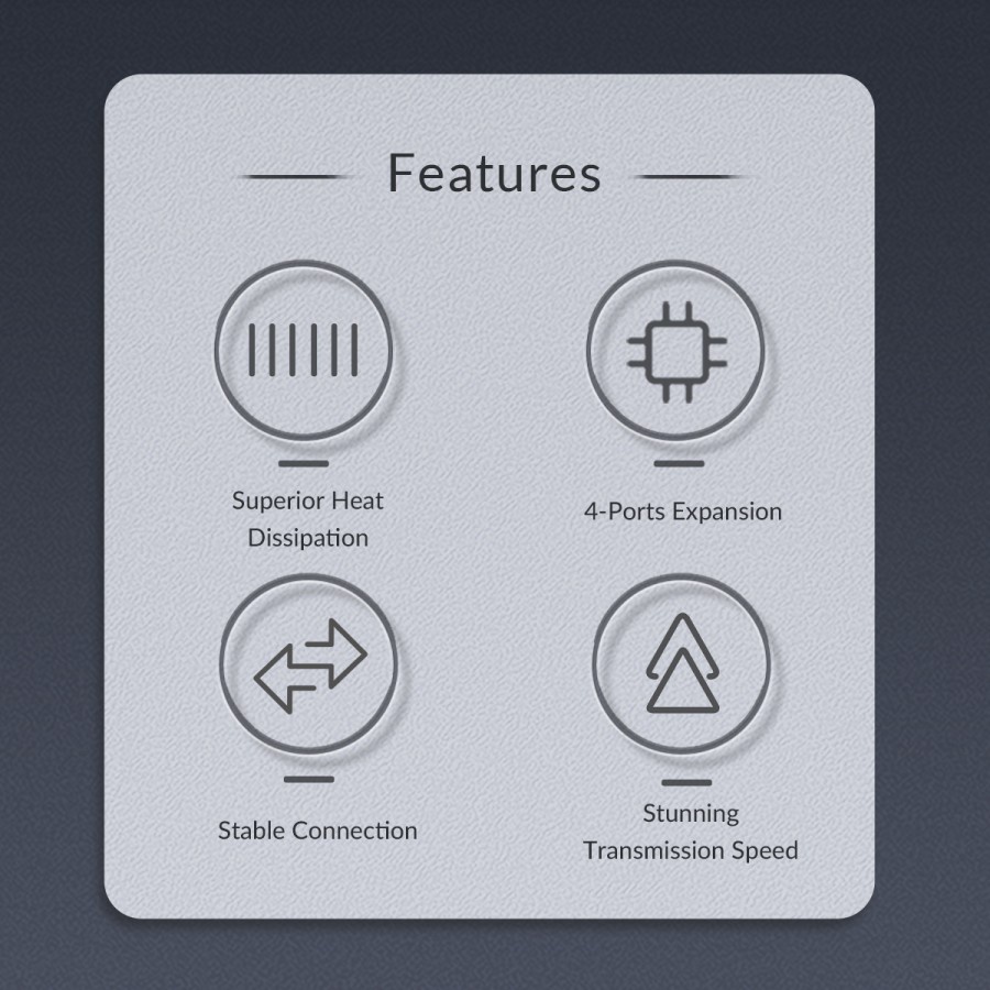 Orico AH-13 USB Type-C To 4 Port USB 3.0 & 2.0 HUB Expansion - Image 5