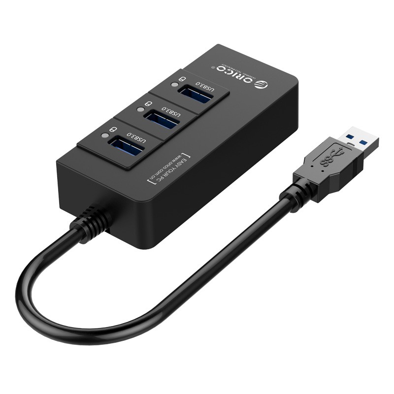 Orico HR01-U3 3 Port USB Hub + Gigabit LAN Ethernet Adapter/ Adaptor - Image 2
