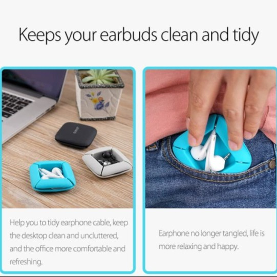 Orico ELR1 Earphone/ Headset Cable Manager - Silicone Cord Holder Clip - Image 3