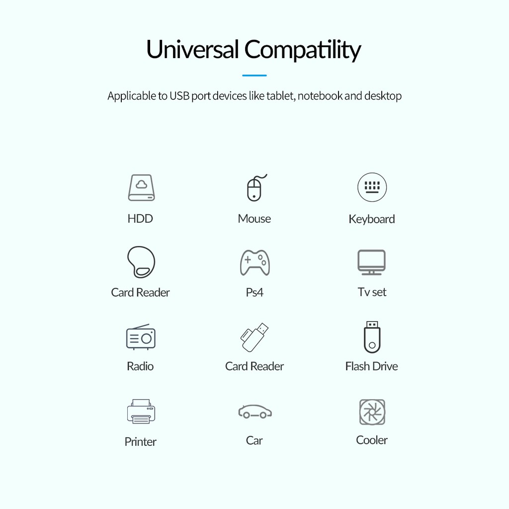 ORICO FL01 4 Port USB 2.0/ USB HUB Expansion - Image 3