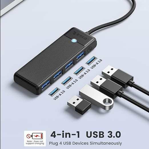 Orico PAPW4A-C3-015 USB-C To 4 Port USB 3.0 HUB Expansion - Image 3