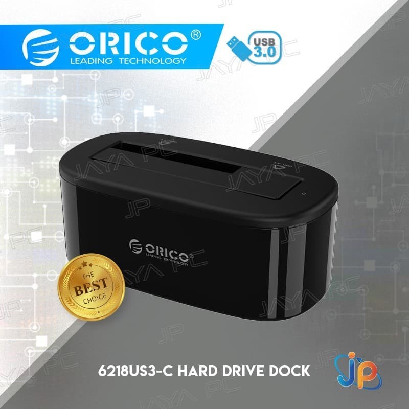 ORICO 6218US3-C 1Bay Docking HDD Harddisk SSD 2.5 & 3.5 USB 3.0 - Image 2