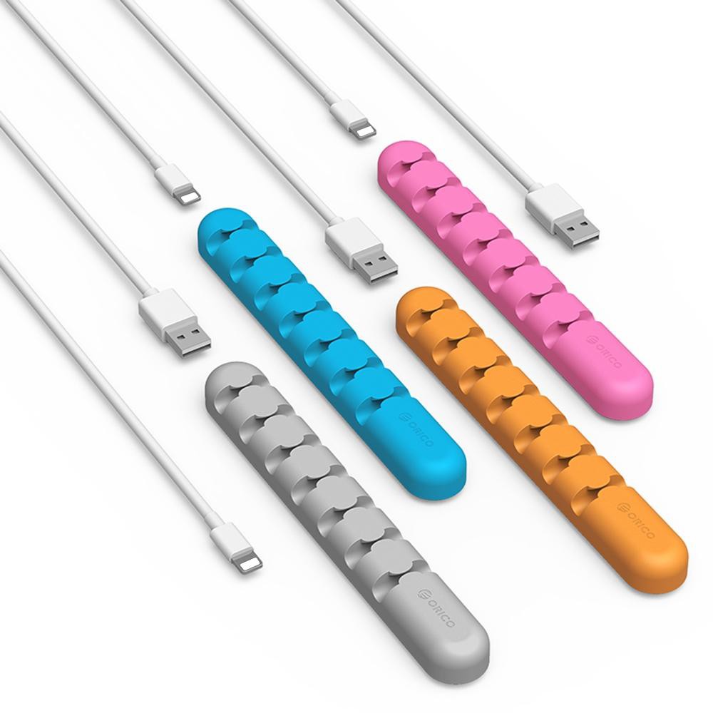 ORICO CBS7 Desktop Cable Manager - Silicone Cord Holder Clip - Image 2