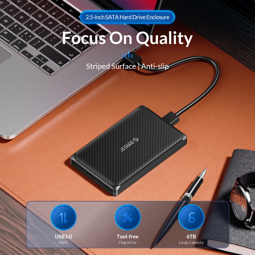 ORICO Case External Hardisk SSD Portable 2189U3 2.5 Sata USB 3.0 Enclosure HDD SSD Case - Image 4