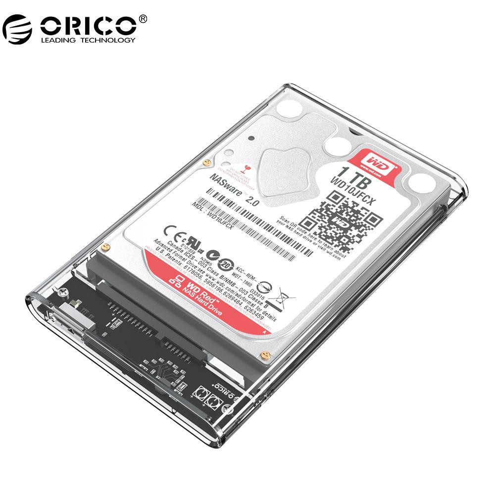 ORICO Casing External Portable 2139U3 2.5 Sata USB 3.0 Enclosure Transparent HDD SSD Case - Image 4