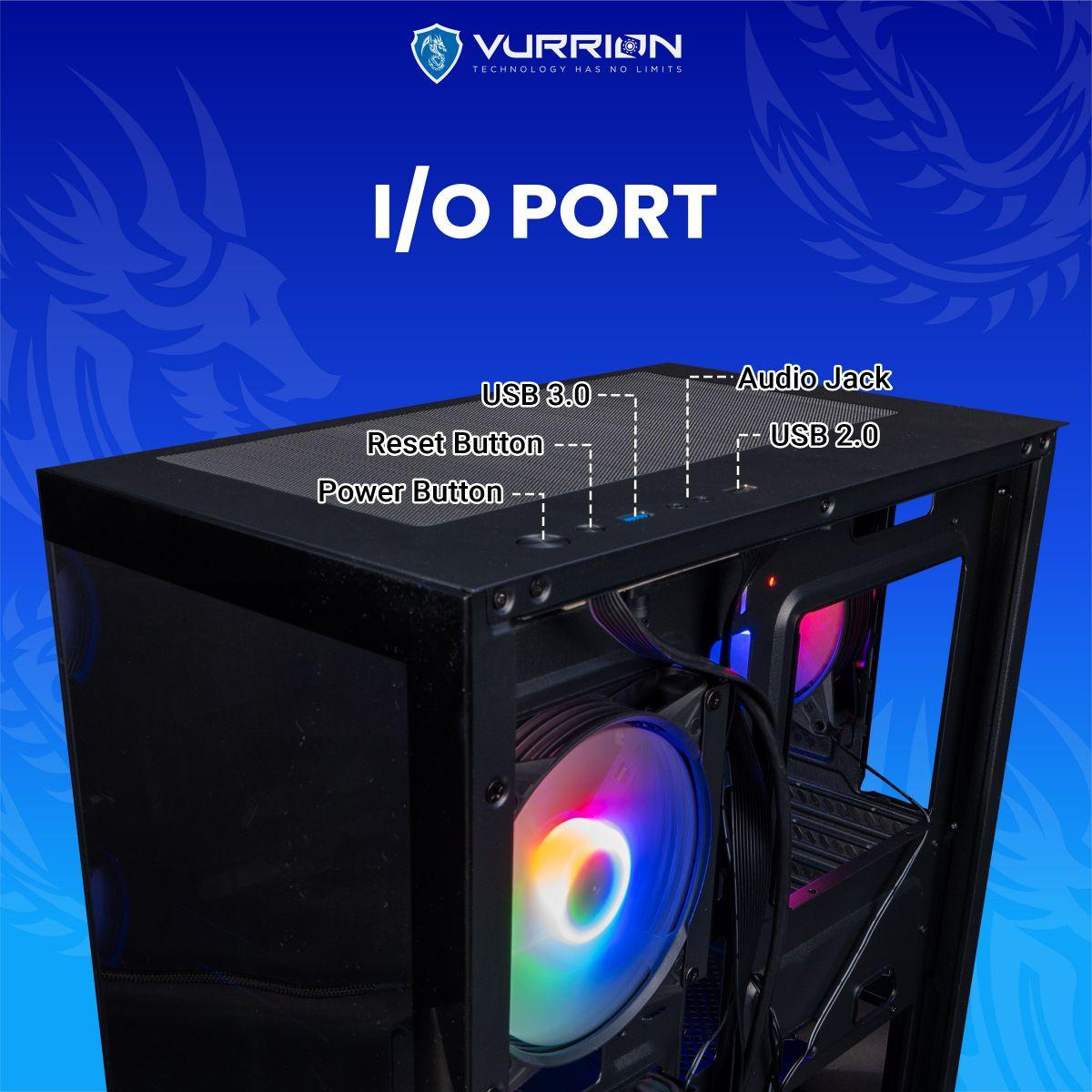 Vurrion Glassify Gaming Case - Tempered Glass Casing - Image 4