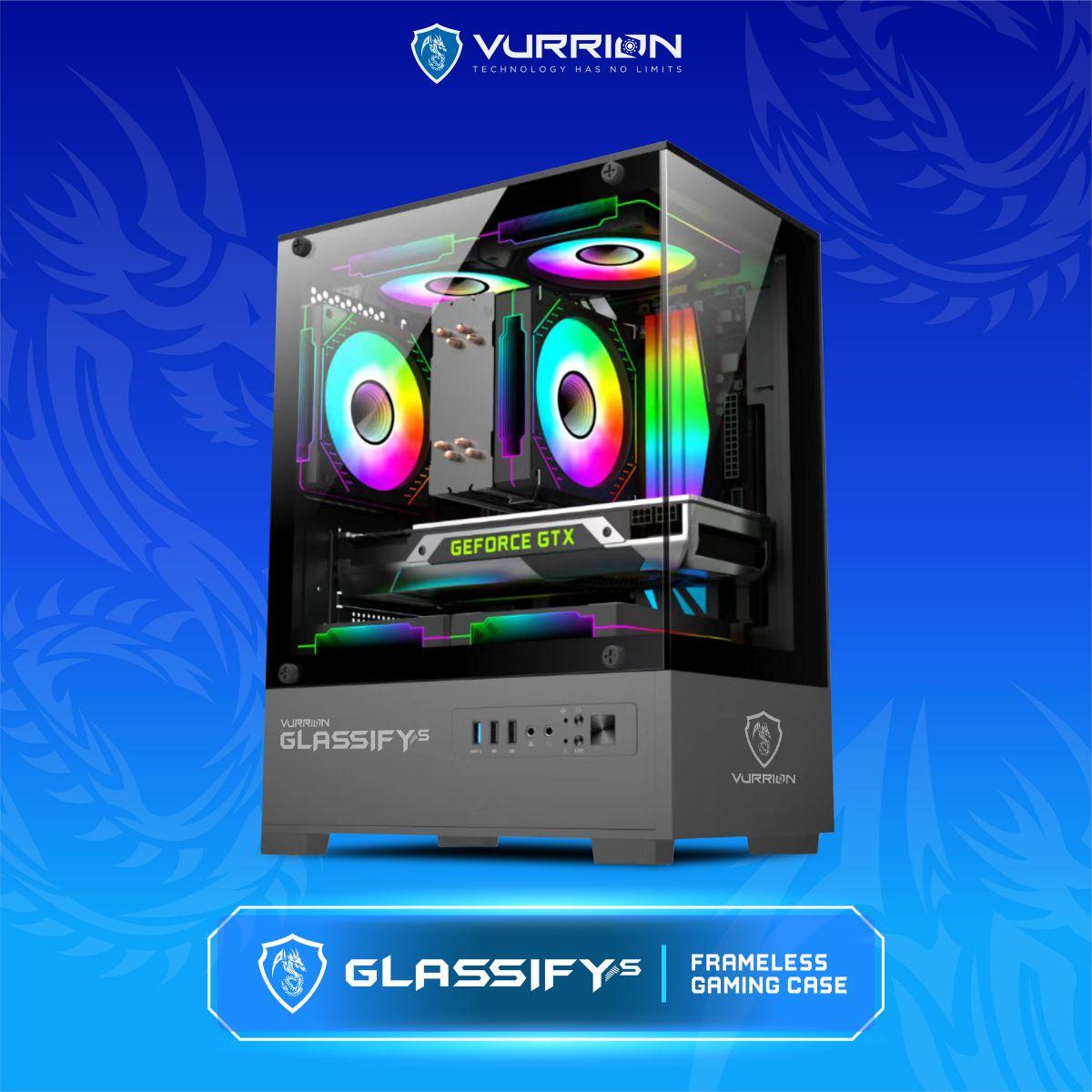 Vurrion Glassify S Gaming Case - Tempered Glass Casing - Image 2