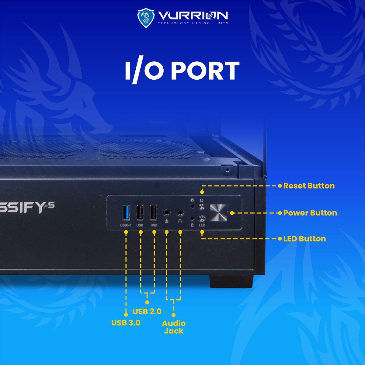 Vurrion Glassify S Gaming Case - Tempered Glass Casing - Image 4