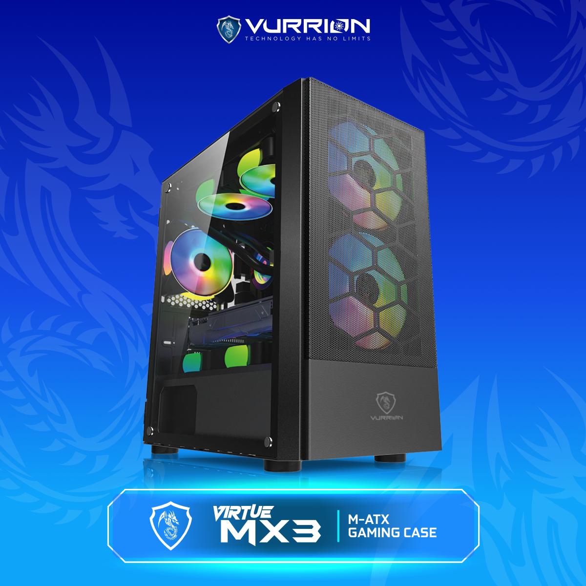 Vurrion Virtue MX3 Gaming Case - Tempered Glass Casing - Image 2