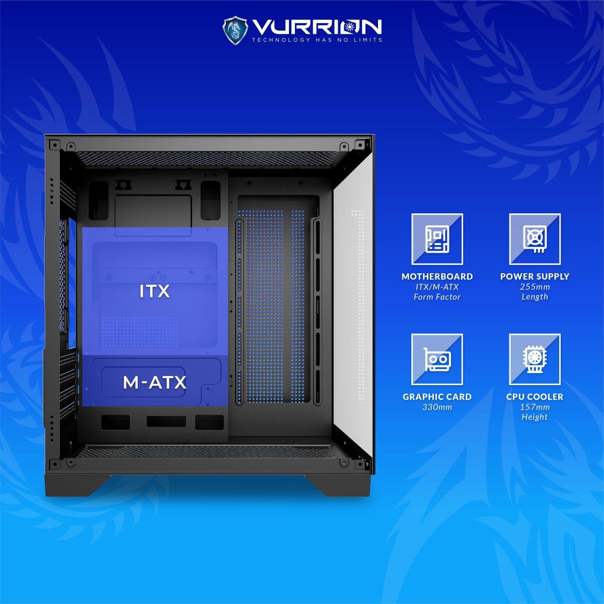 Vurrion Aquarist Gaming Case - Tempered Glass Casing - Image 4