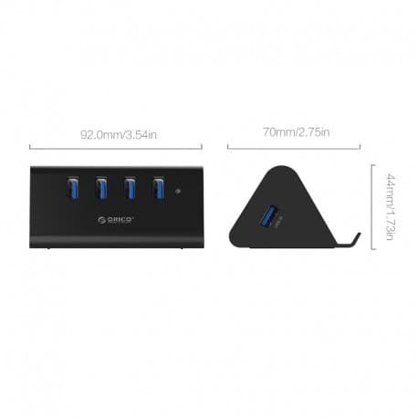 Orico SHC-U3 4 Port USB 3.0 HUB With Smartphone/ Tablet Holder - Image 2