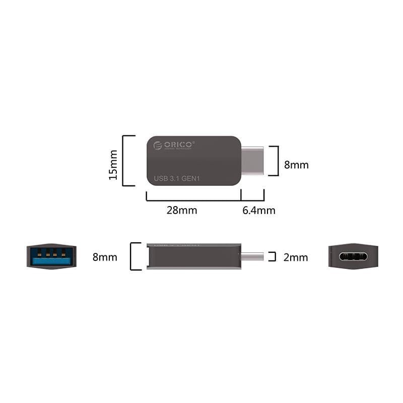 Orico CTA2 OTG Type-C to USB 3.1 Adapter/Adaptor - Image 2