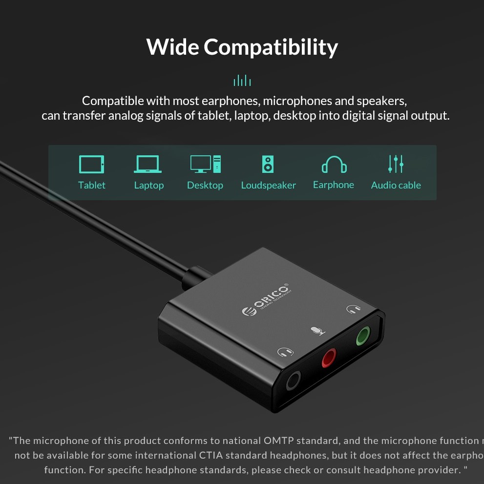 Orico SKT3 Converter External USB Sound Card Adapter/Adaptor USB 2.0 - Image 3