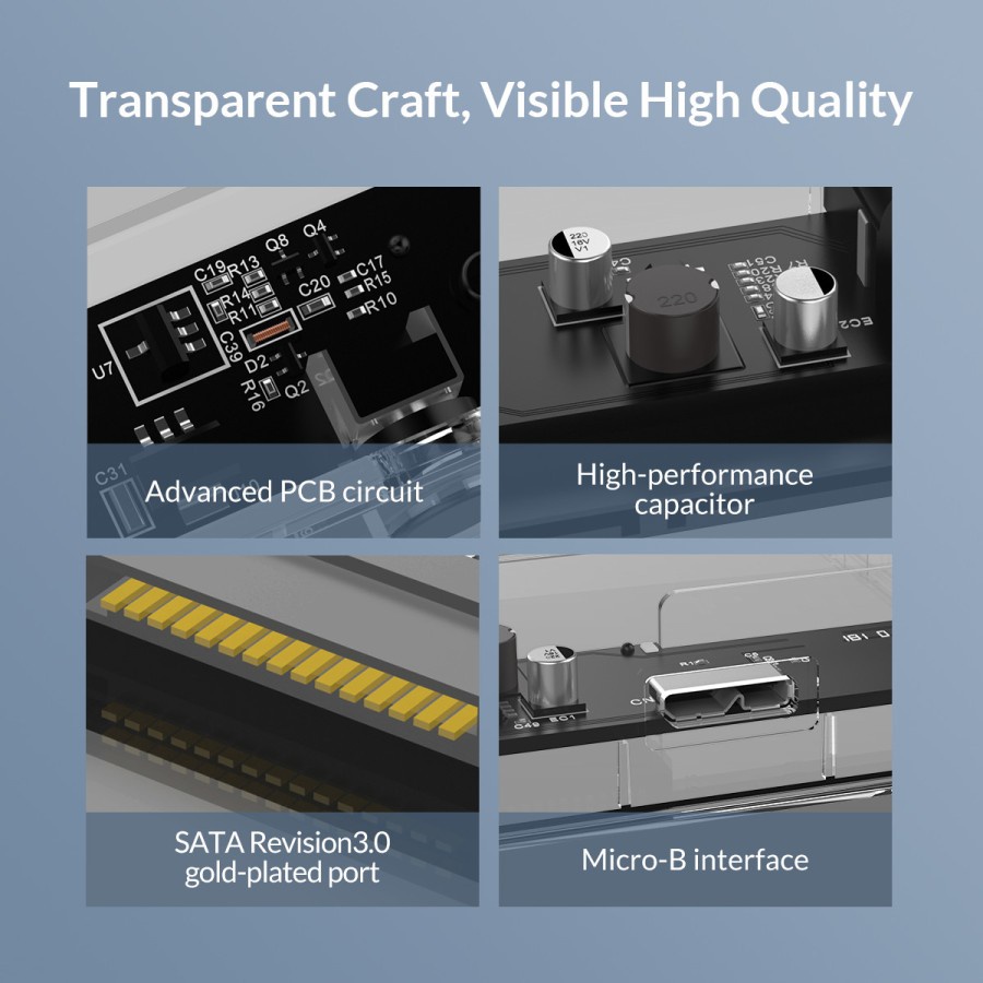 Orico Case External Hardisk HDD Portable 3159U3-CR 3.5 USB 3.0 Enclosure - Image 4