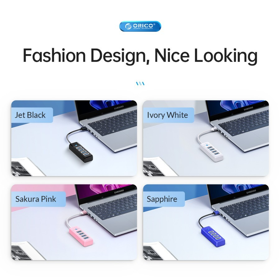 Orico PW4U-U3-015 4 Ports USB-A 3.0 Hub To USB-A 3.0 - Image 3