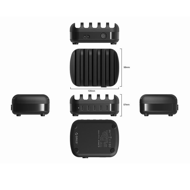 Orico DUK-5P 5Ports USB Smart Charging Station with Phone Tablet Stand - Image 3