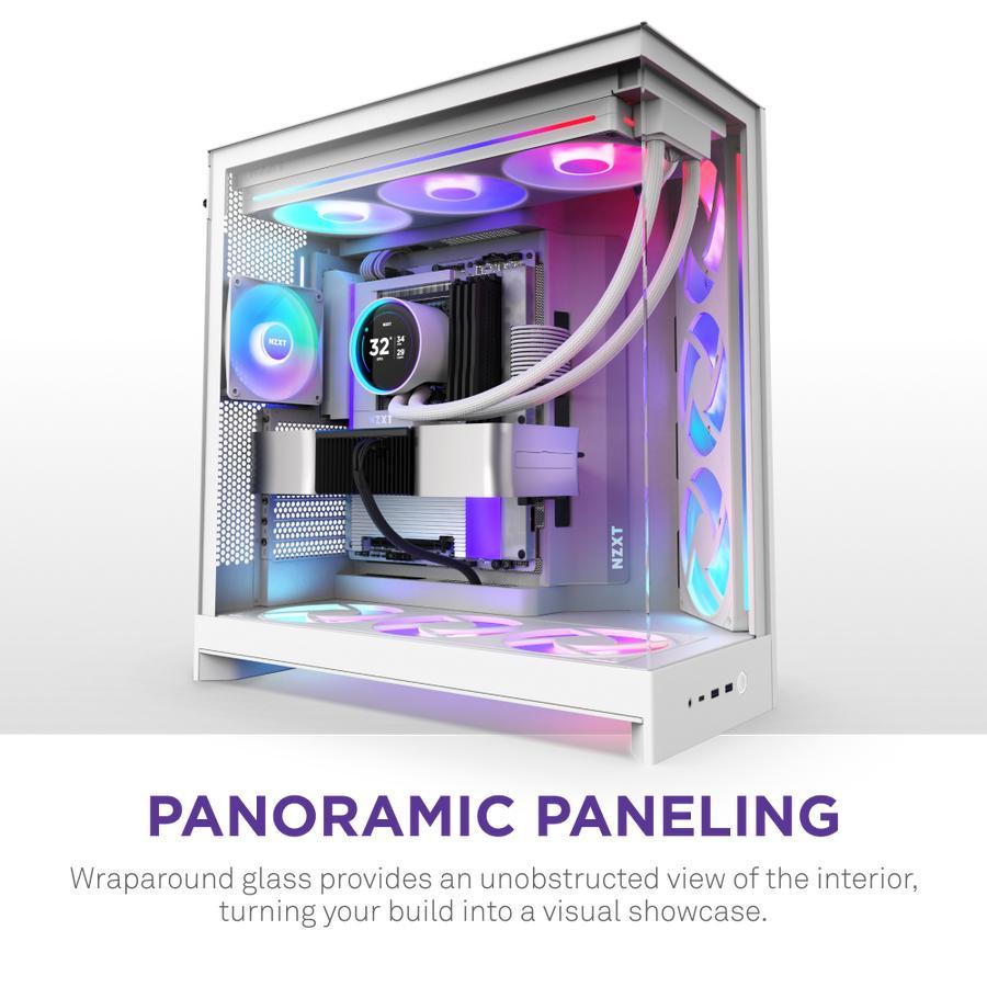 NZXT H9 Flow RGB+ 2025 Case - Tempered Glass Casing - Image 3
