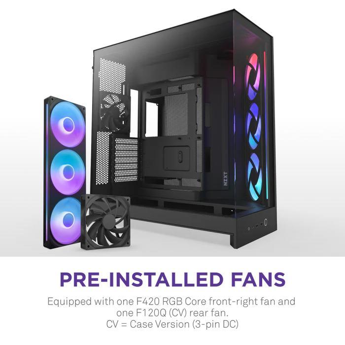 NZXT H9 Flow RGB 2025 Case - Tempered Glass Casing - Image 2