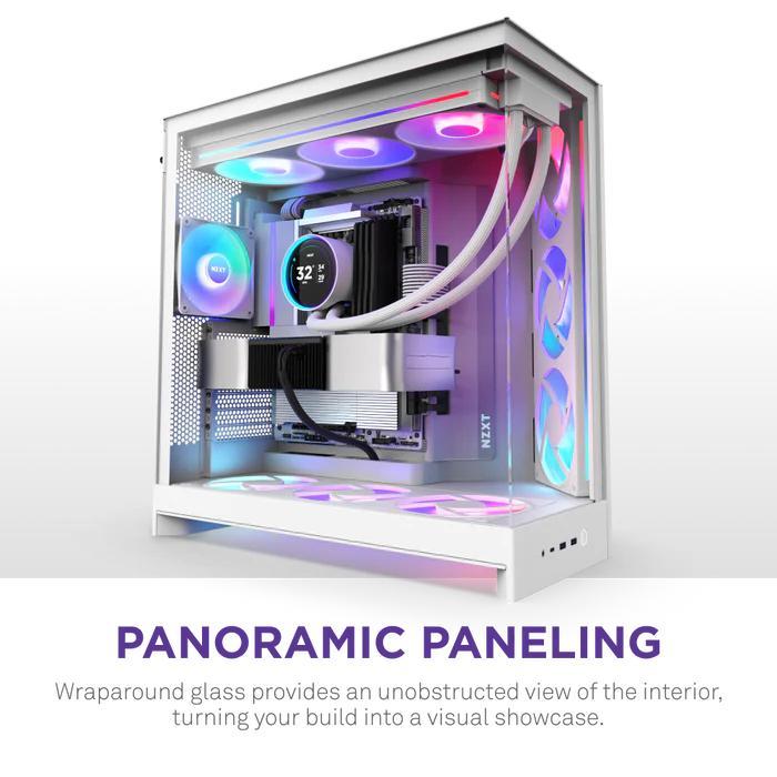 NZXT H9 Flow RGB 2025 Case - Tempered Glass Casing - Image 3