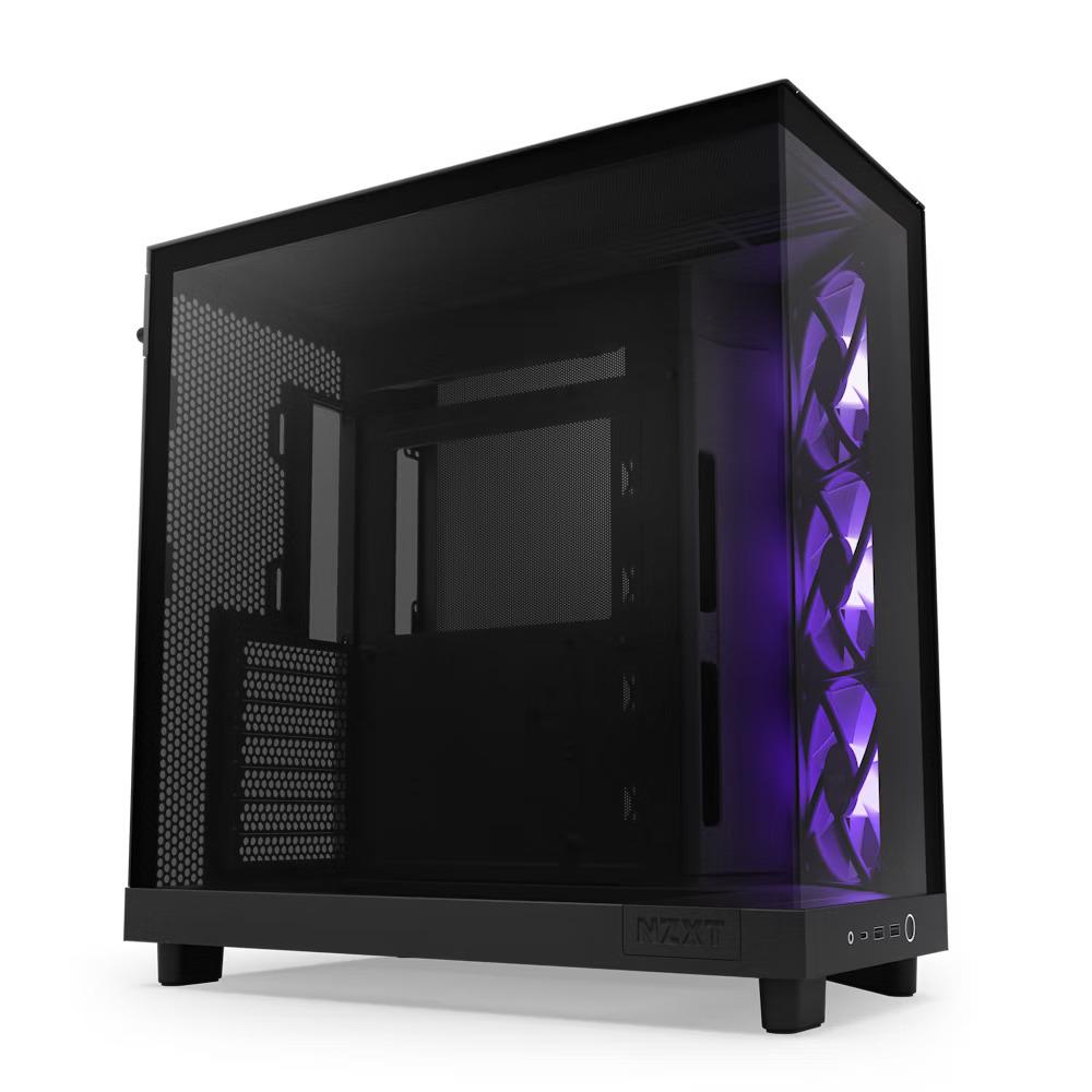 NZXT H6 Flow RGB Gaming Case - Tempered Glass Casing - Image 3