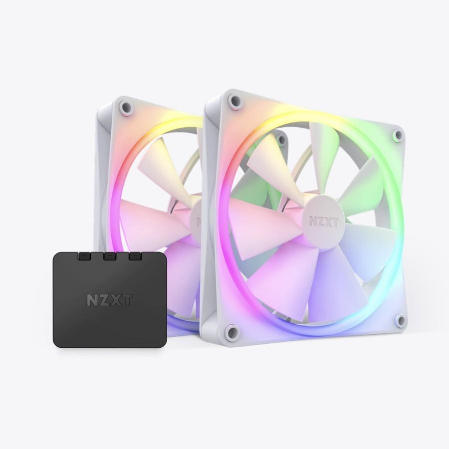 NZXT F140 DUO RGB Dual Pack Cooler Case - Fan Casing 14cm 2in1 - Image 2