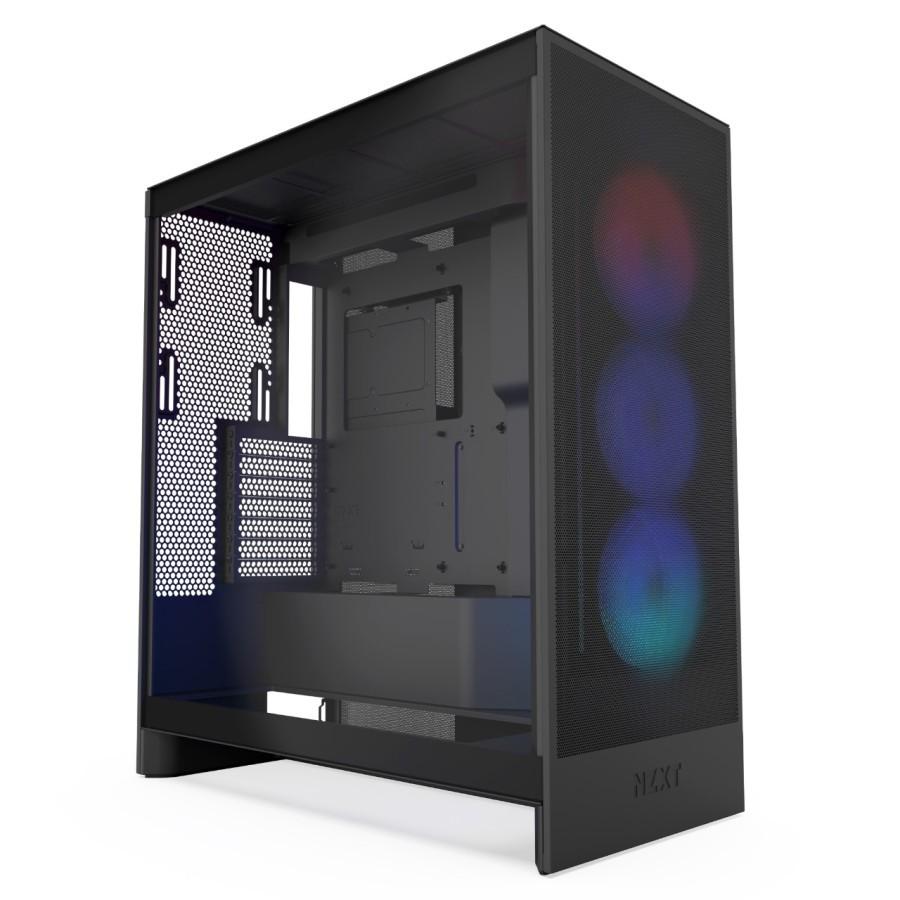 NZXT H7 Flow RGB 2024 Gaming Case - Tempered Glass Casing - Image 2