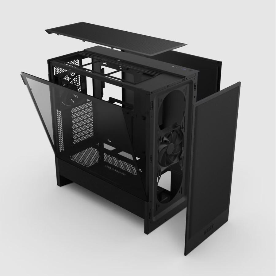 NZXT H5 Flow 2024 Gaming Case - Tempered Glass Casing - Image 2