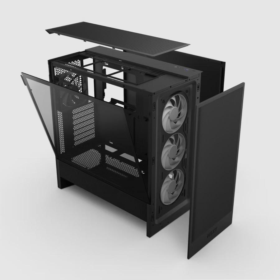 NZXT H5 Flow RGB 2024 Gaming Case - Tempered Glass Casing - Image 2