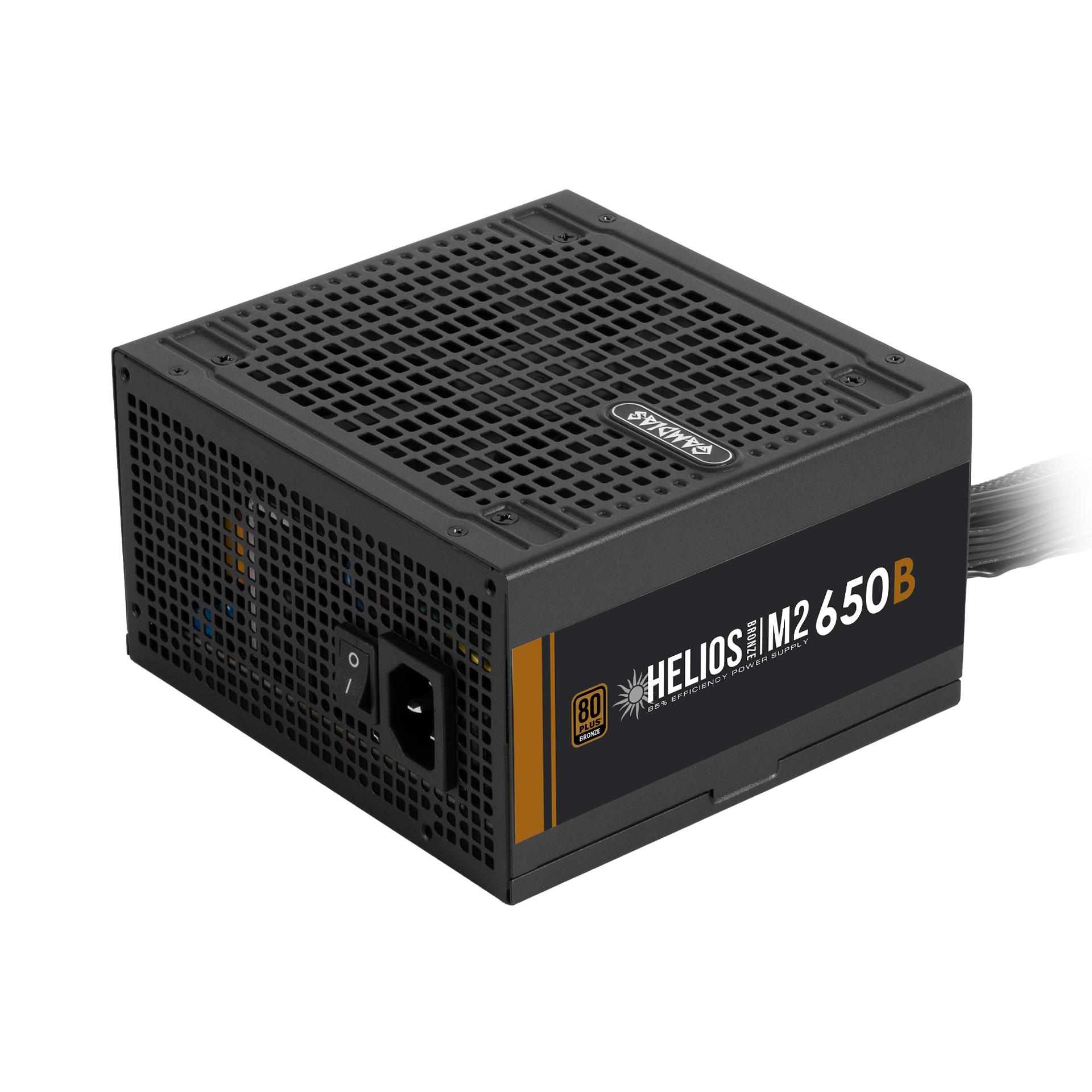 GAMDIAS Helios M2-650B 650W ATX3.1 PSU - Power Supply 650 Watt 80+ Bronze - Image 2