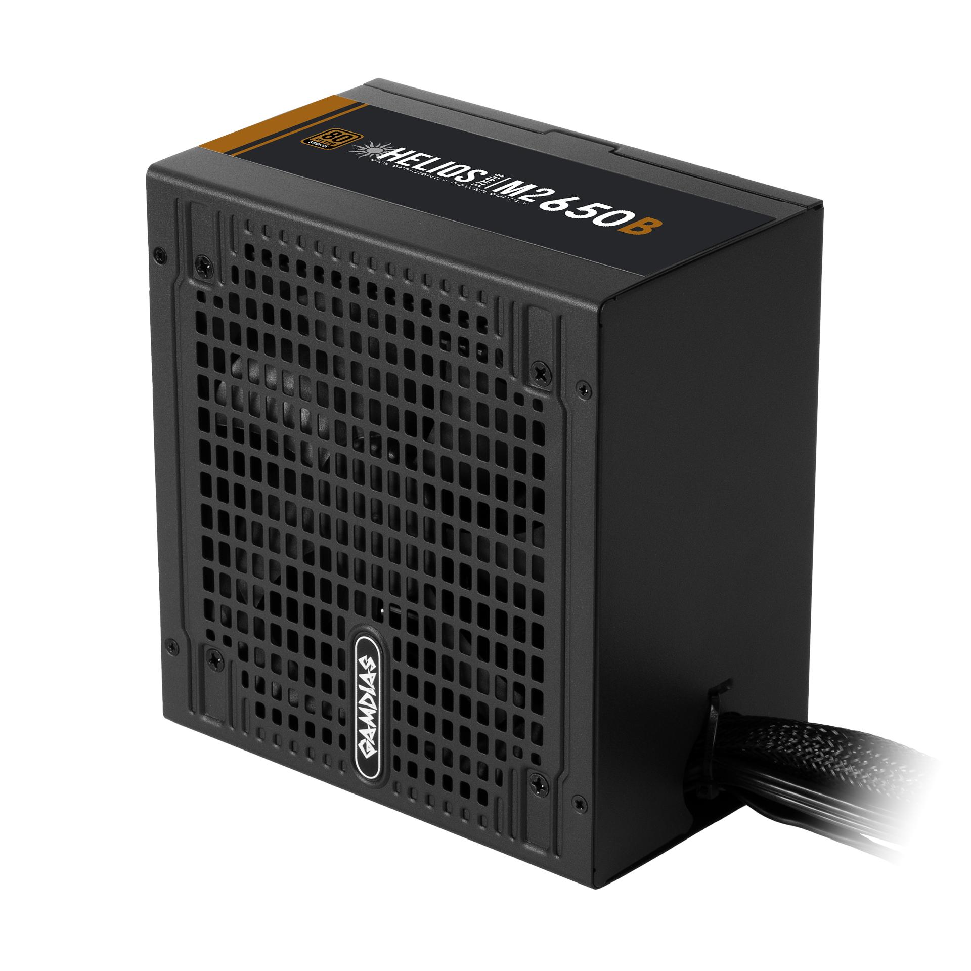 GAMDIAS Helios M2-650B 650W ATX3.1 PSU - Power Supply 650 Watt 80+ Bronze - Image 5