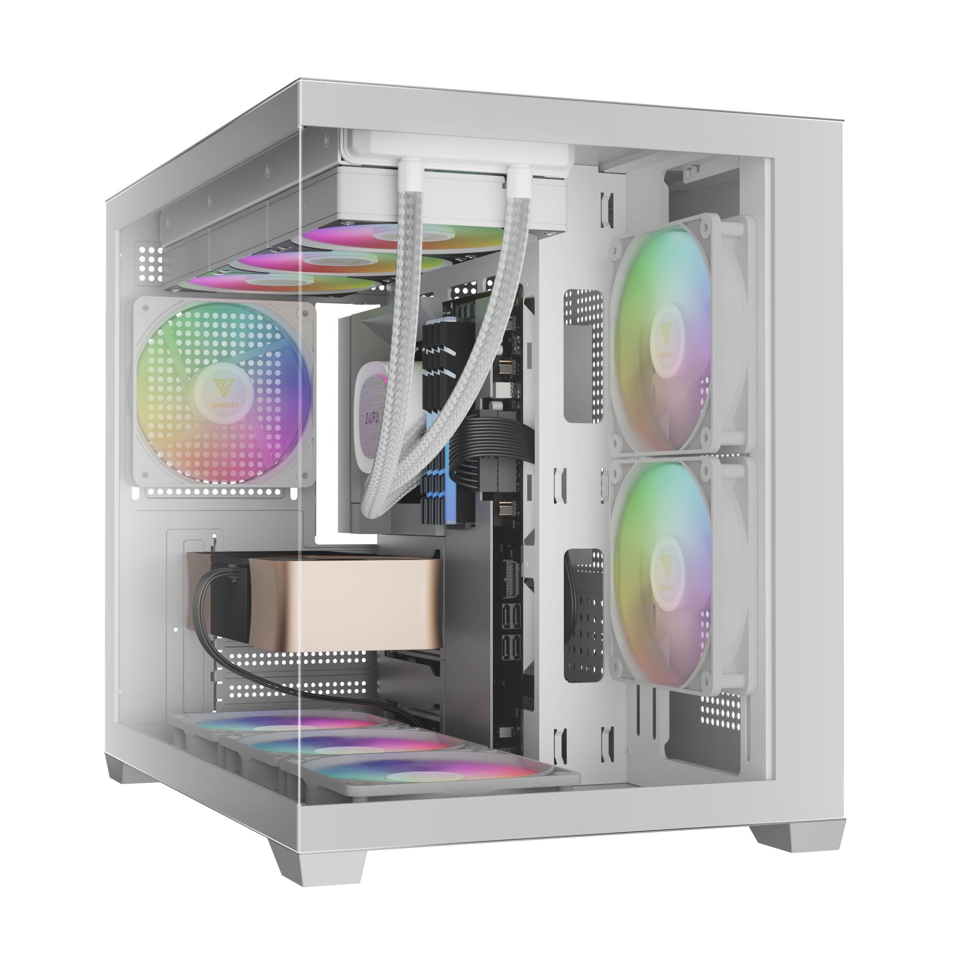 GAMDIAS Aura GC10M ARGB Case - Tempered Glass Casing - Image 3